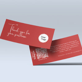 Red Modern Vielen Dank für Ihren Einkauf