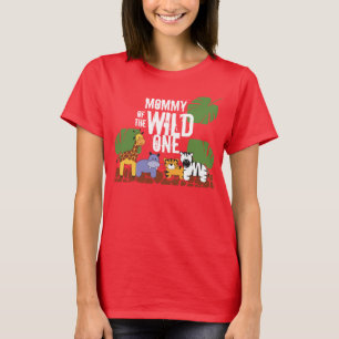 Red Mommy der WILD ONE Safari 1. Geburtstag T-Shirt