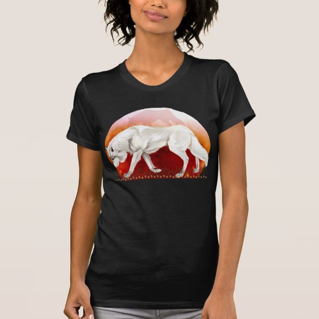 *Red Mond-Wolf T-Shirt (Vorderseite)