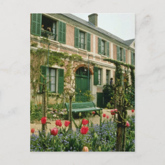 Red Monet's House and garden, Giverny, Northern Fr Postkarte