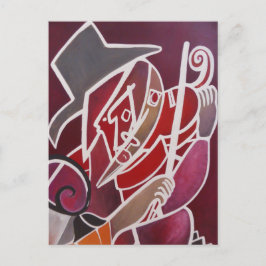 ''Red monochromatic'' Postkarte