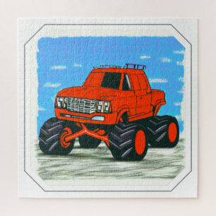 Red Monster Truck Puzzle