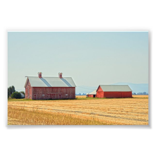 Red Montana Barns Fotodruck (Vorne)