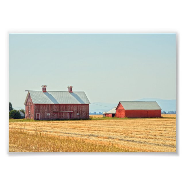 Red Montana Barns Fotodruck (Vorne)