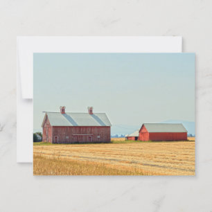 Red Montana Barns Postkarte