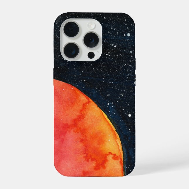 Red Moon Galaxy Phone Case iPhone Hülle (Rückseite)