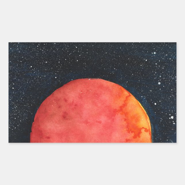 Red Moon Galaxy Stickers (Vorderseite)