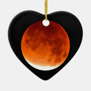 Red Moon Risiing Keramik Ornament