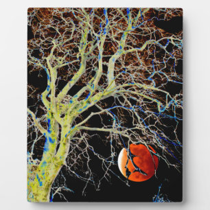 Red Moon Rising Fotoplatte