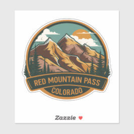 Red Mountain Pass - Colorado Aufkleber