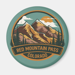 Red Mountain Pass Colorado Vintag Magnet