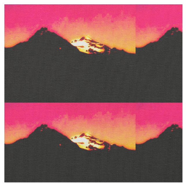 Red Mountain Sunset Stoff (Nahaufnahme)