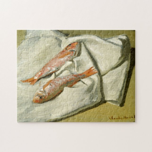 Red Mullets Monet Fine Art Puzzle (Horizontal)