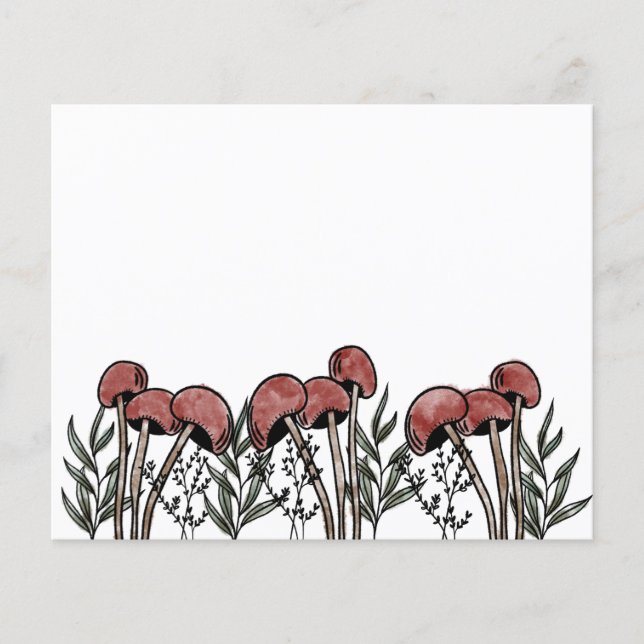 Red Mushroom Caps Card (Vorderseite)