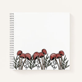 Red Mushroom Caps Notizbuch