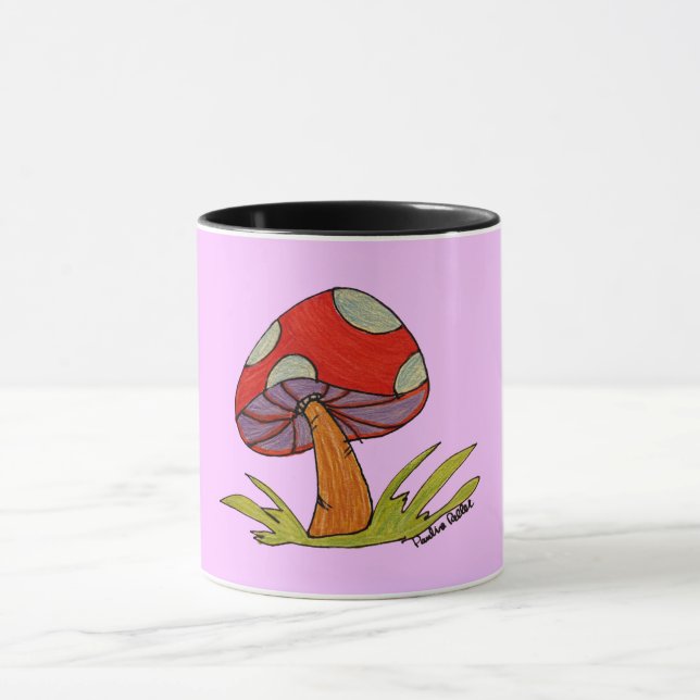 Red Mushroom Coffee Mug Tasse (Zentrum)