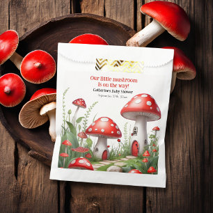 Red Mushroom Fungi Woodland Babydusche Geschenktütchen