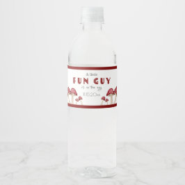 Red Mushroom Little Fun Typ Kinderdusche Wasserflaschenetikett