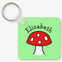 Red Mushroom Name Schlüsselanhänger