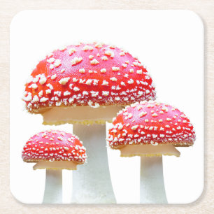 Red Mushroom Paper Untersetzer