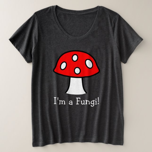 Red Mushroom Plus Size T - Shirt (Design vorne)