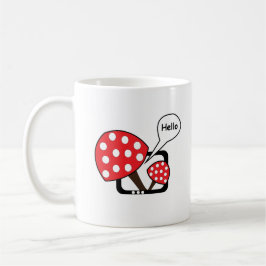 Red Mushroom Sprichwort Hello from Television Kaffeetasse