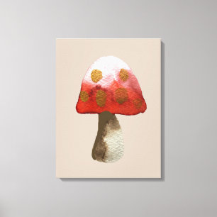 Red Mushroom Toadstool Magie Leinwanddruck