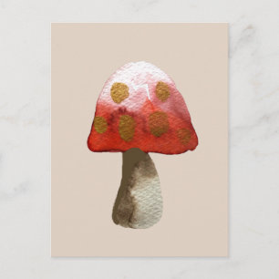 Red Mushroom Toadstool Magie Postkarte