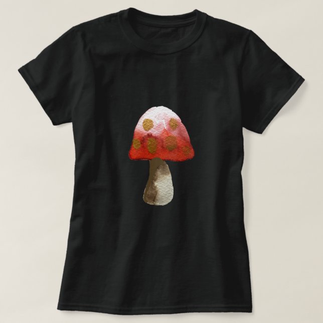 Red Mushroom Toadstool Magie T-Shirt (Design vorne)