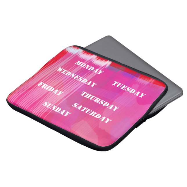 Red Music Beat Electronics Bag Laptopschutzhülle (Vorne Oben)