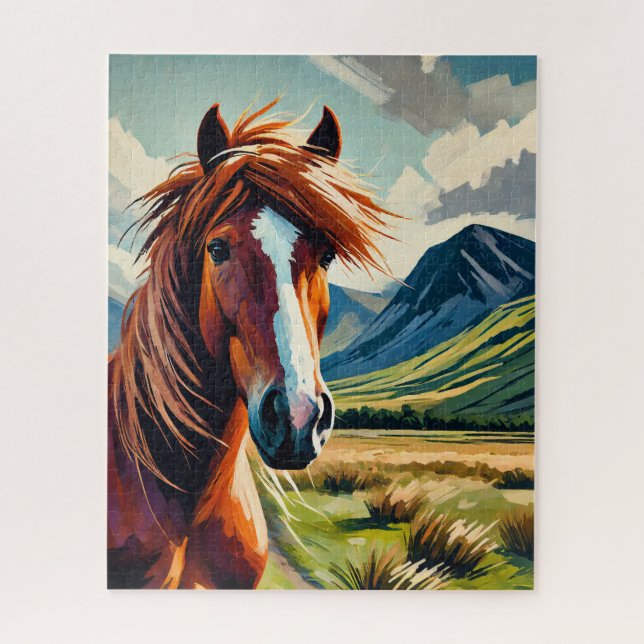 Red Mustang 500 Piece Puzzle (Vertikal)