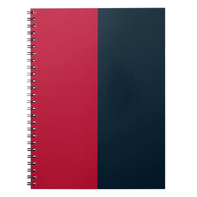 Red & Navy CUSTOM Notizblock (Vorderseite)