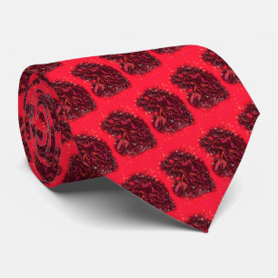 Red Neck Tie Running Bulls Krawatte