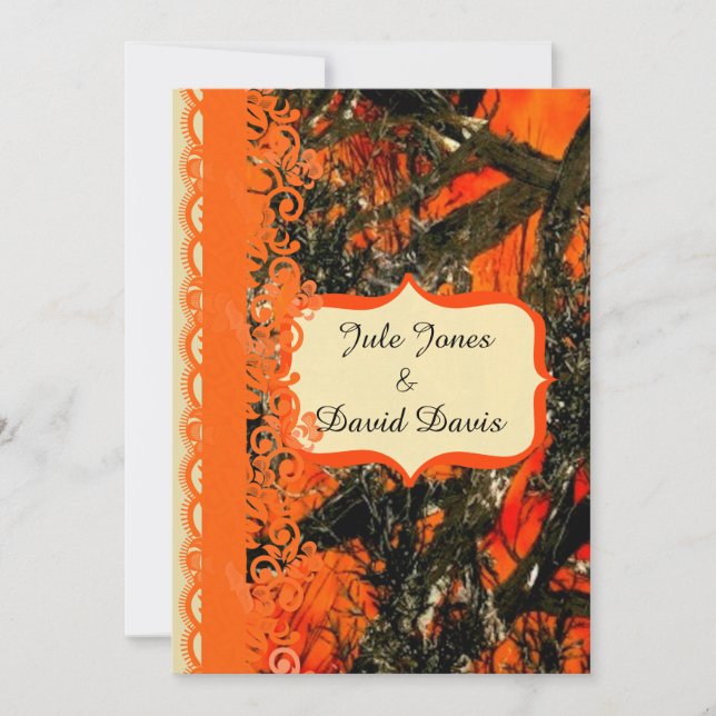 Red Neck Wedding Einladung (Vorderseite)