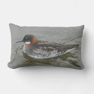 Red-Necked Phalarope Cushion von RoseWrites Kissen Für Draußen