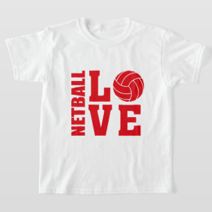Red Netball Liebe, Netball T-Shirt