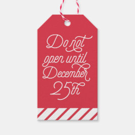 Red nicht bis 25. Dezember geöffnet | Urlaub Geschenkanhänger