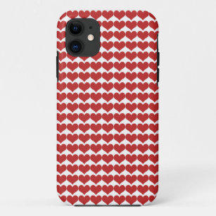 Red Niedlich Hearts Pattern Tough Xtreme iPhone 5  iPhone 11 Hülle