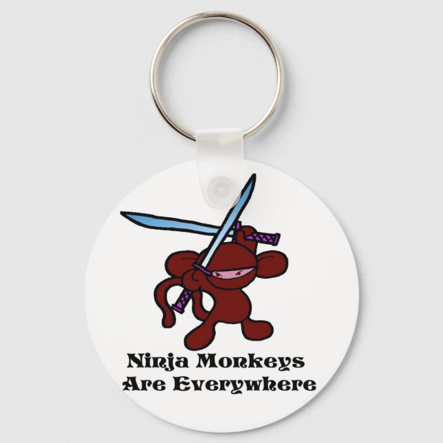 Red Ninja Overhead Schlüsselanhänger (Vorderseite)
