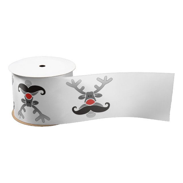 Red Noise mit Mustache + Ihre Idee Satinband (Spule)