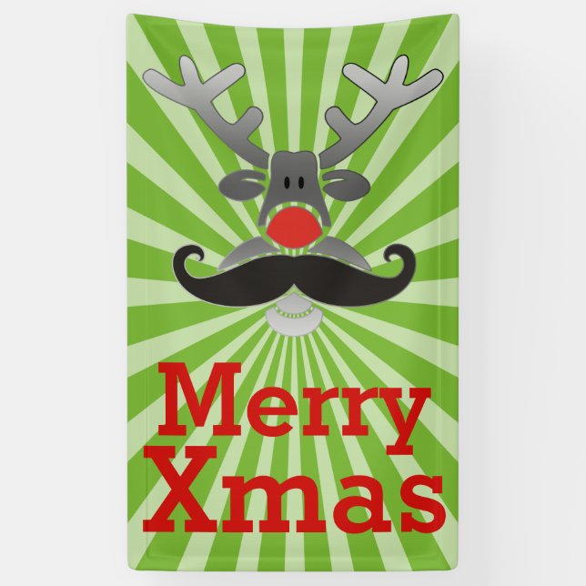 Red Noise Rudolph mit Mustache + Ihre Idee Banner (Vertikal)