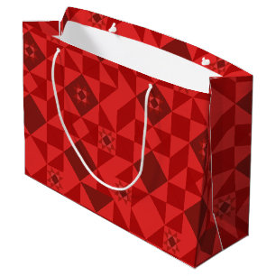 Red Nordic Star Christmas Bright Große Geschenktüte