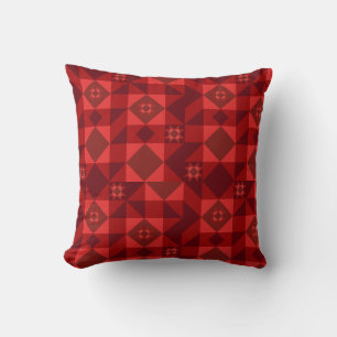 Red Nordic Star Christmas Bright Kissen