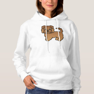 Red Norfolk Terrier Niedlich Cartoon Dog Hoodie