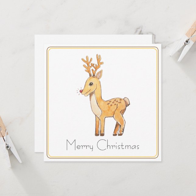 Red Nose Reindeer  (Vorderseite/Rückseite Beispiel)