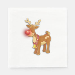 Red Nose Reindeer Serviette