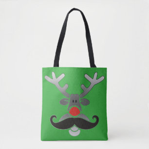 Red Nosed Rudolph mit Mustache + Ihre Idee