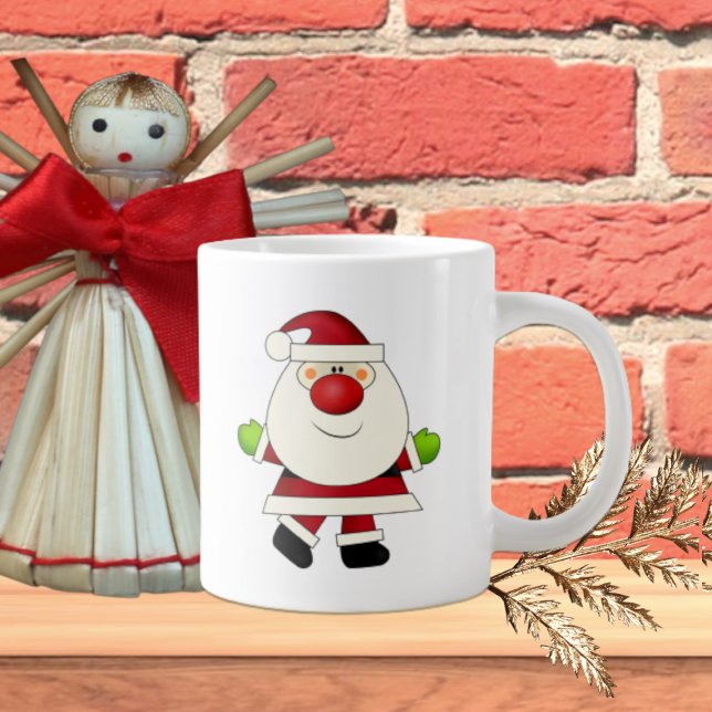 Red Nosed Santa Jumbo-Tasse (Von Creator hochgeladen)