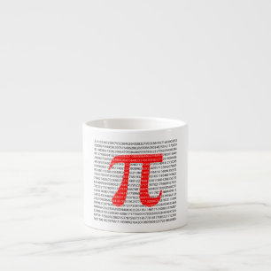 Red Number pi ist ein mathematisches Konstantensym Espressotasse