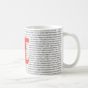 Red Number pi ist ein mathematisches Konstantensym Tasse